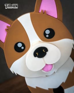 CORGI GLASSES HOLDER 3d model