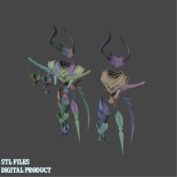 Foul Legacy Armor Set Genshin Impact 3d model