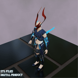 Foul Legacy Armor Set Genshin Impact 3d model