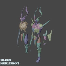 Foul Legacy Armor Set Genshin Impact 3d model