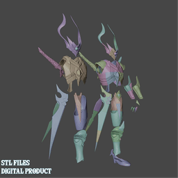 Foul Legacy Armor Set Genshin Impact 3d model