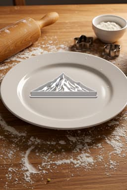 Mountain Cookie Cutter, Biscuit Cutter 3d model