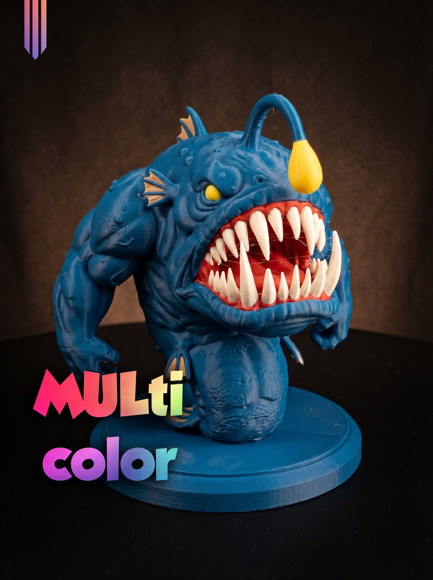 Angler Fish Monster 3MF | Creature Multi-Color | FDM 3d model