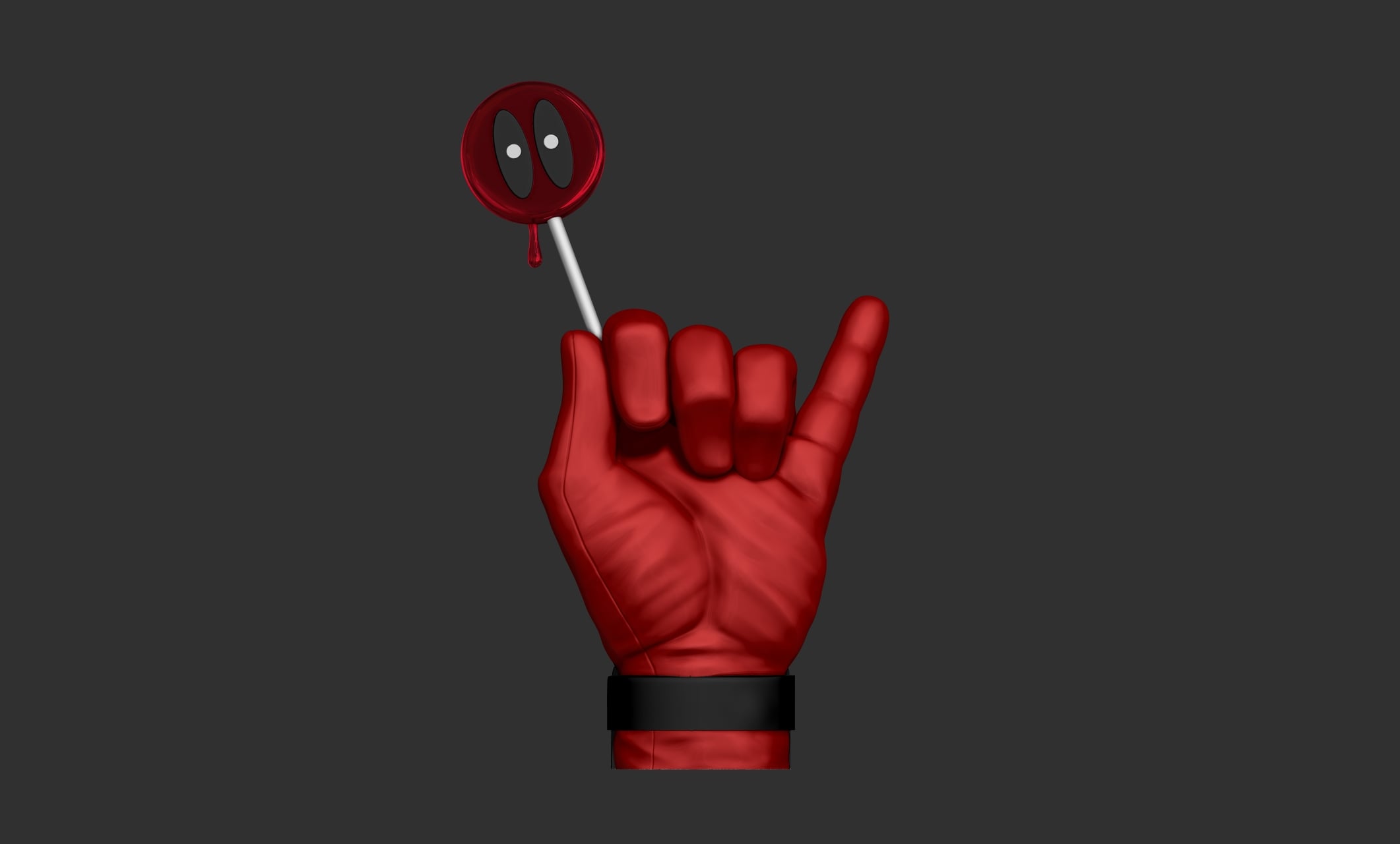 Deadpool Hand 3d model