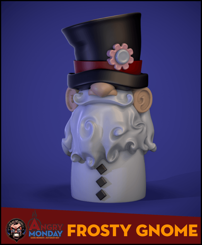 Frosty Gnome Ornament 3d model