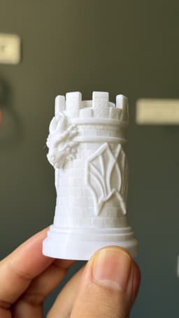 Dragon Chess Set – Detailed Fantasy Sculptures 3d model