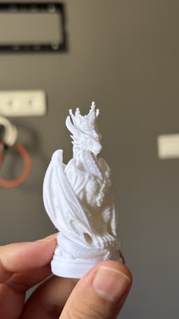 Dragon Chess Set – Detailed Fantasy Sculptures 3d model