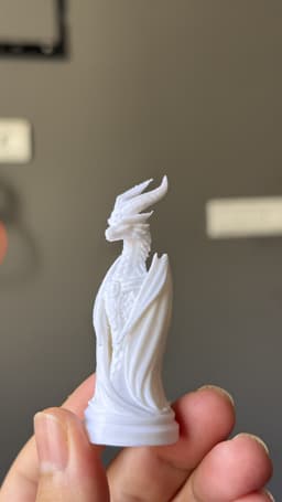 Dragon Chess Set – Detailed Fantasy Sculptures 3d model