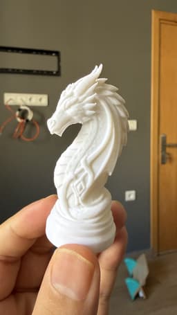 Dragon Chess Set – Detailed Fantasy Sculptures 3d model