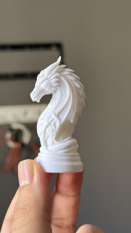 Dragon Chess Set – Detailed Fantasy Sculptures 3d model