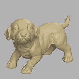 Labrador puppy play 3d model