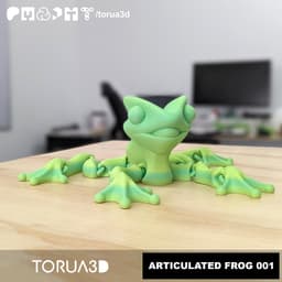 ARTICULATED FROG 001 | STL File 3d model