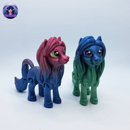 Flexy Pony and Unicorn 3d model