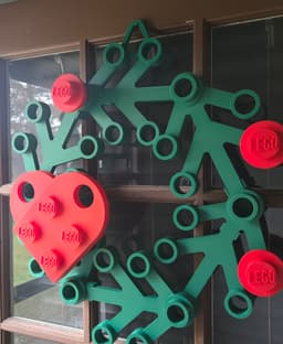 Wreath Decoration: Block Heart 3d model