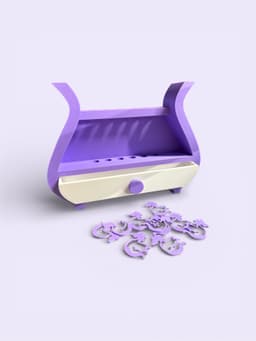 Crotchet Stand with Dragon Stitch Markers 3d model