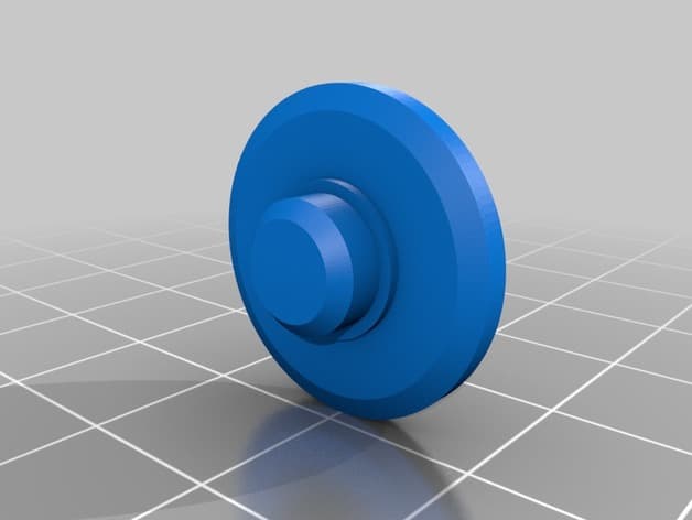 Fidget Spinner Cap with rim for grip 3d model