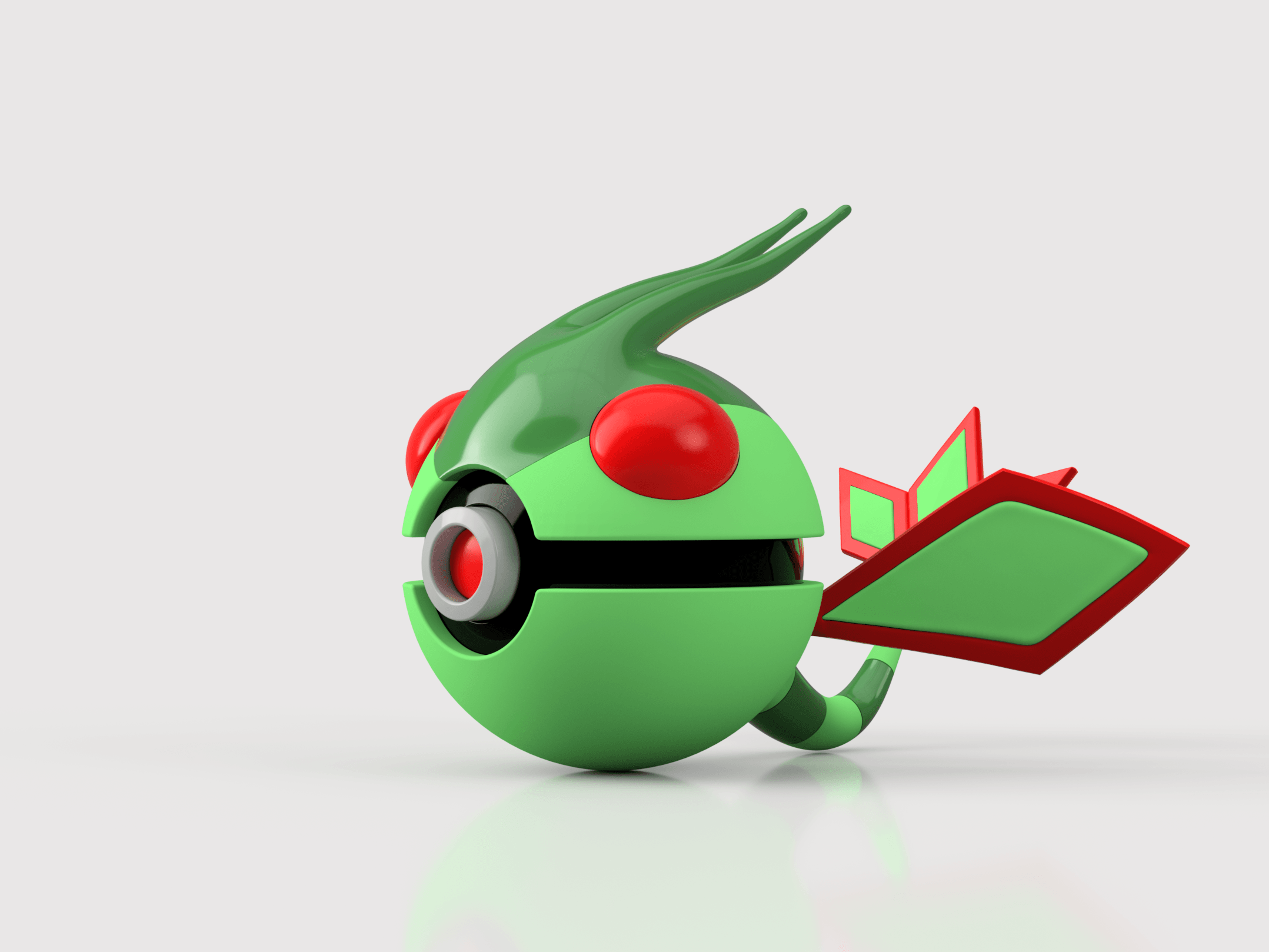Flygon Pokeball 3d model