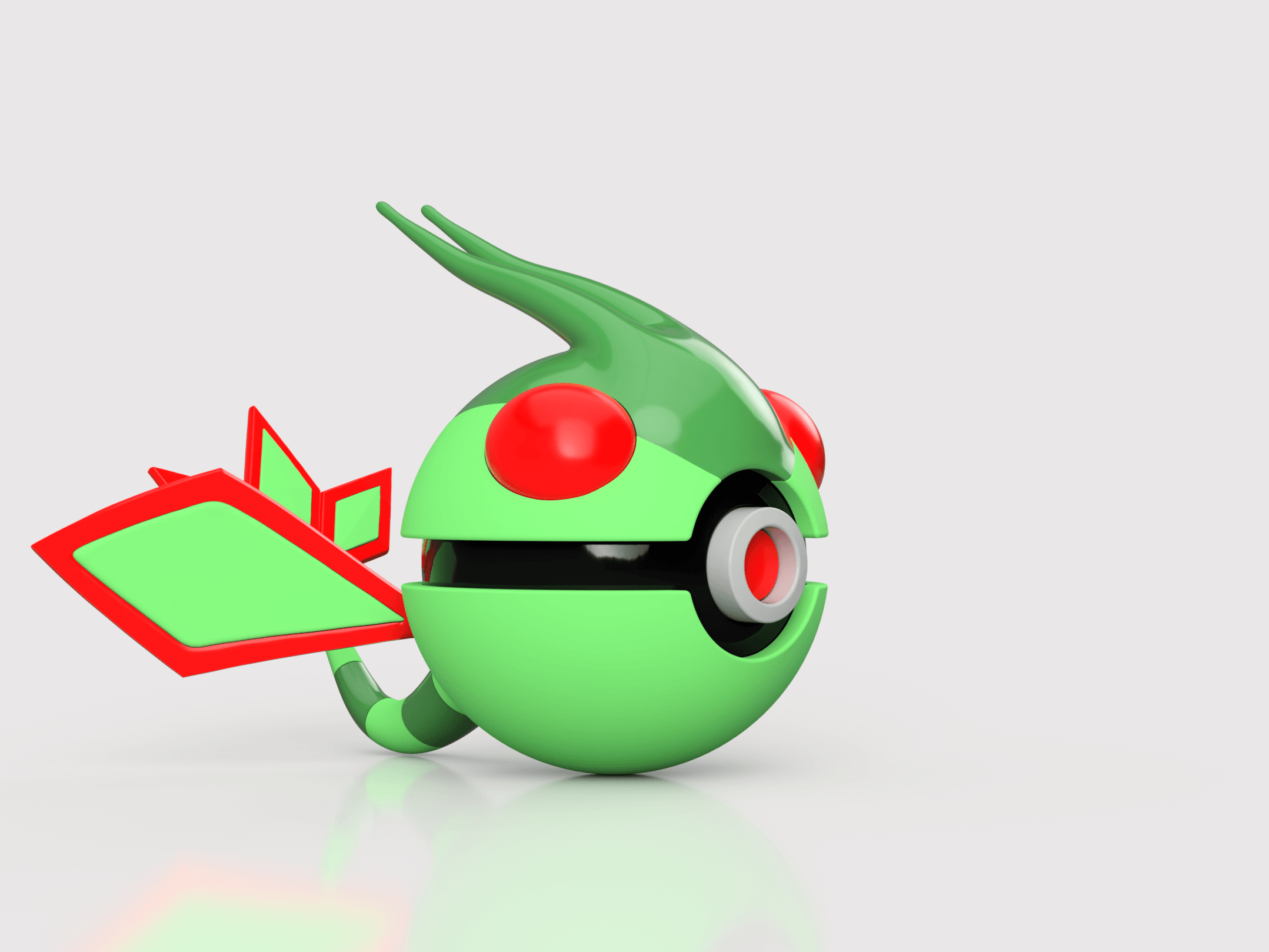 Flygon Pokeball 3d model