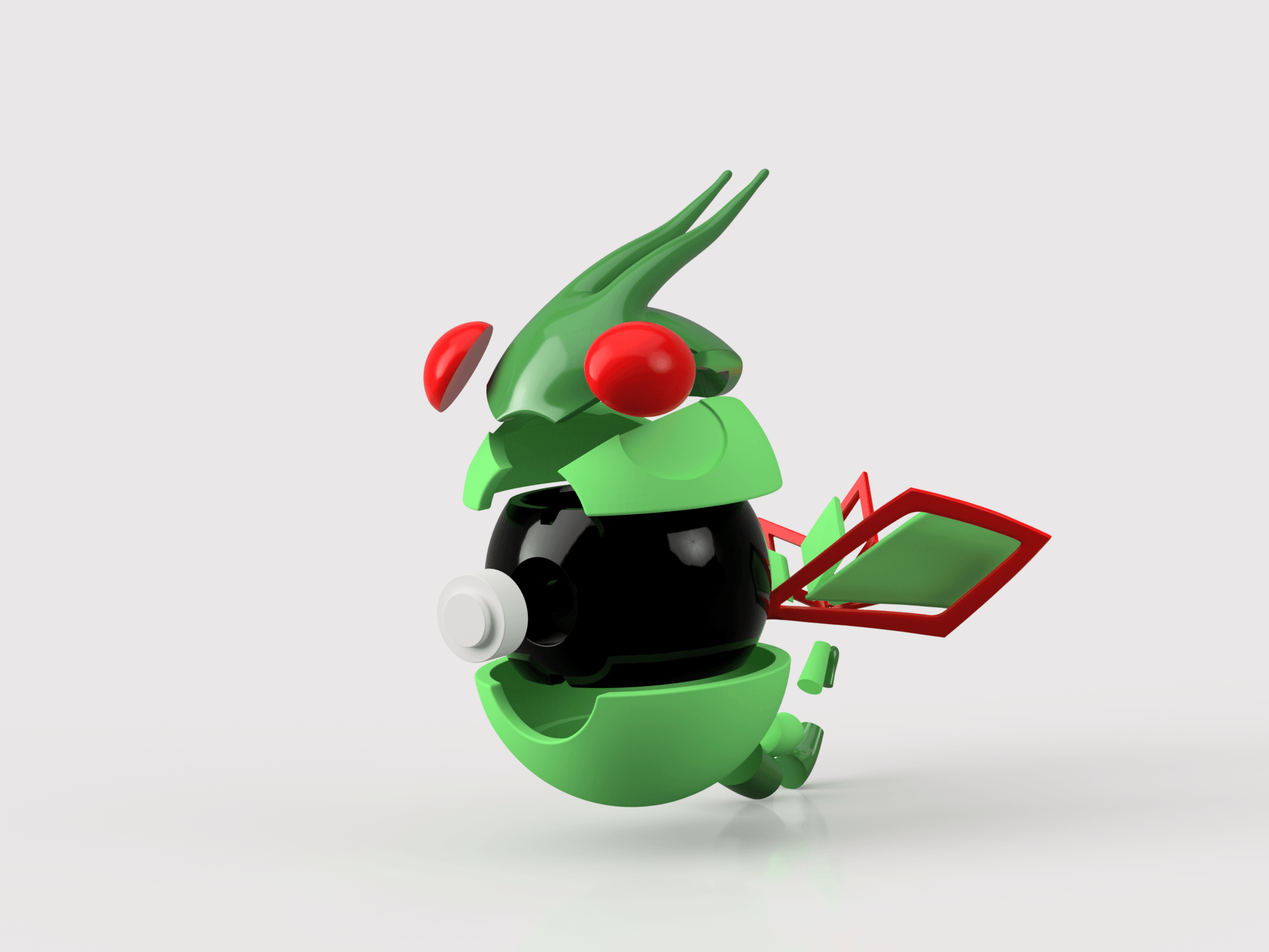 Flygon Pokeball 3d model