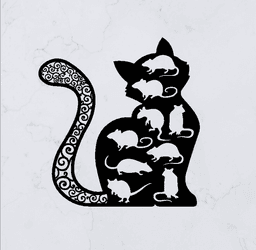 Cat Decoration 3d model