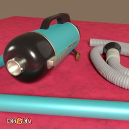 Vintage vacuum cleaner 3d model