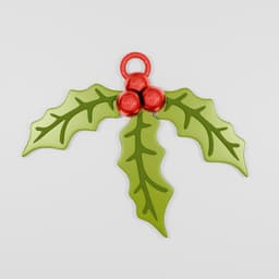 Muérdago 3d model