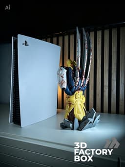 Universal Controller Stand - Inspired by Wolverine 3d model