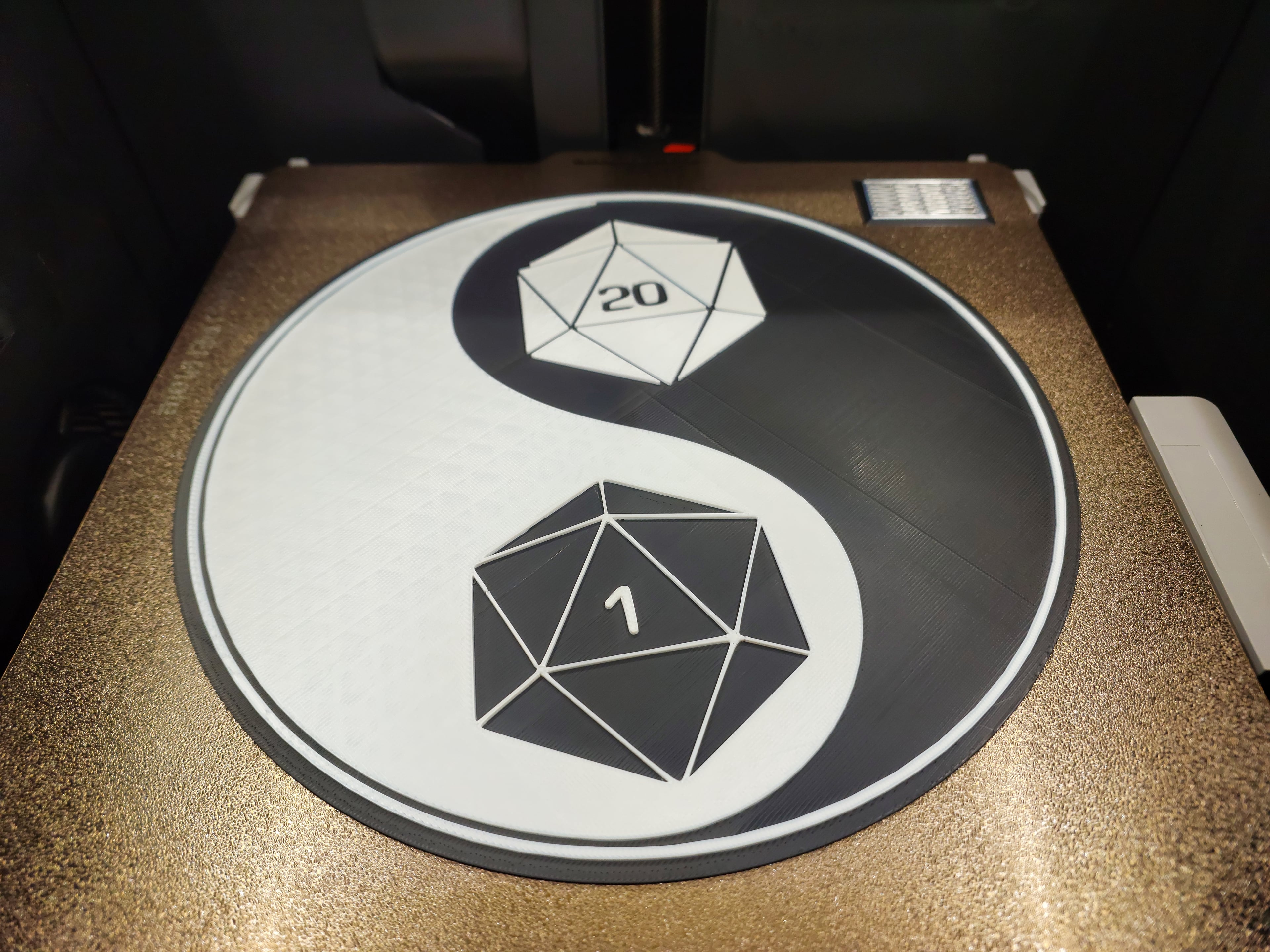 D20 Yin Yang 3d model