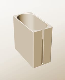 CX96-200-SS Modular Stacking slotted container for home decor 3d model