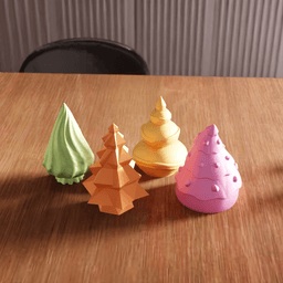 Abstract Christmas Tree Collection 2 3d model