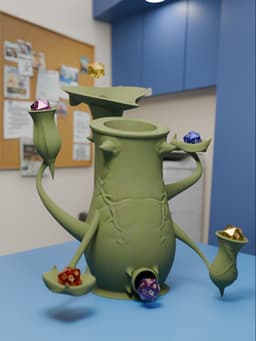 Pitcher Plant Dice Mug 3d model