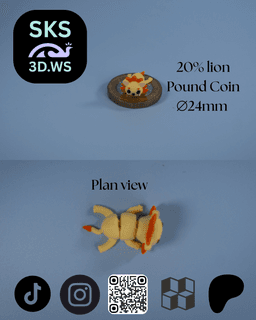 Lion Fidget articulation free model 3d model