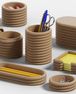 EXTRUSION Collection - Desk Organizer Set 3d model