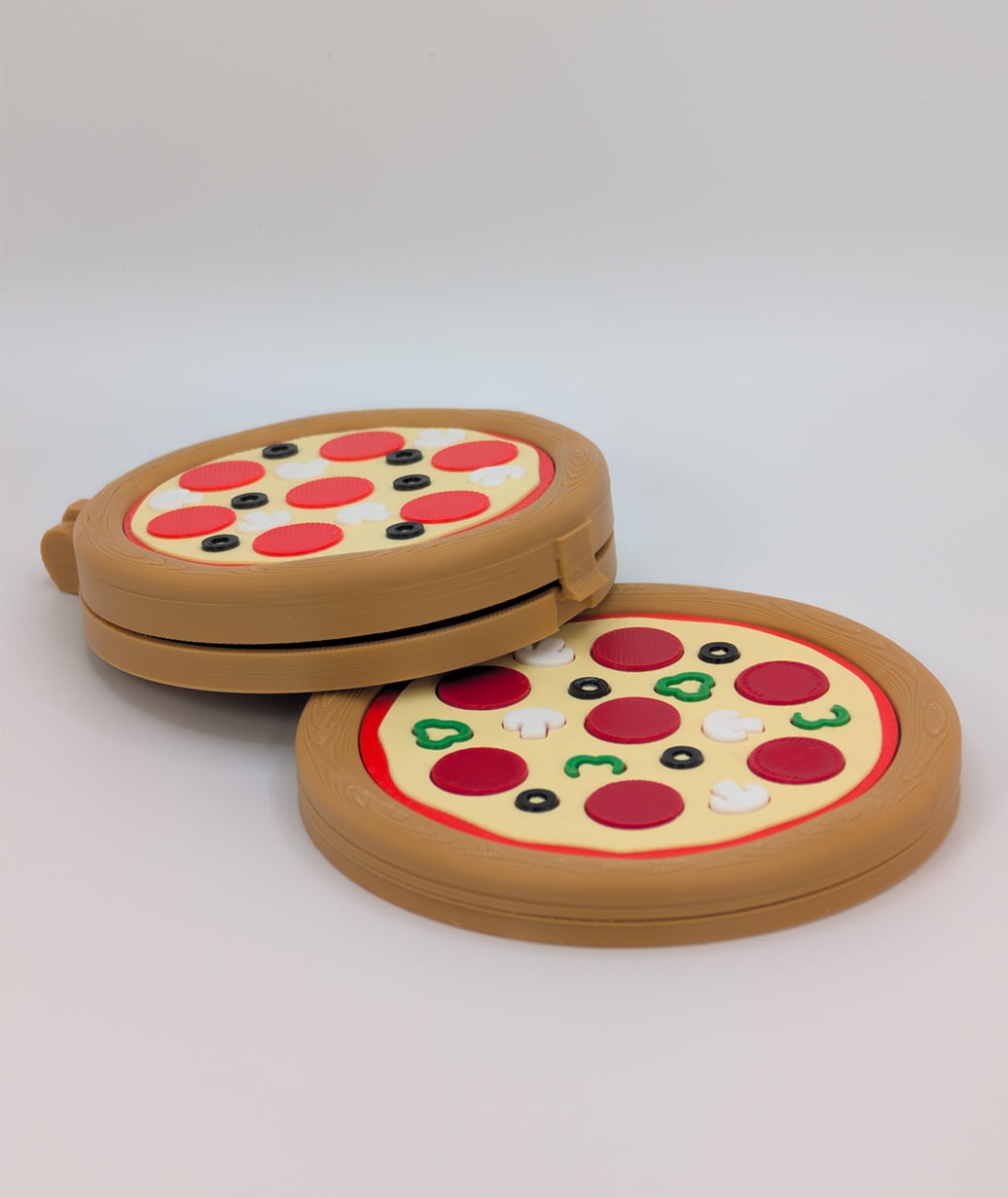 Pizza Compact Mirrors! 3d model