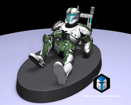 1:48 Scale Republic Commando Miniatures - 3D Print Files 3d model