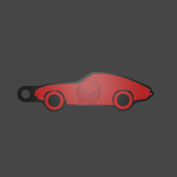 Chevrolet Corvette (1960s) Keychain 3d model