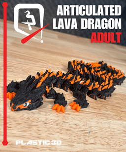 Articulated Lava Dragon- Elder 3d model