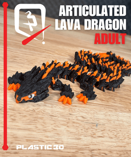 Articulated Lava Dragon- Elder 3d model