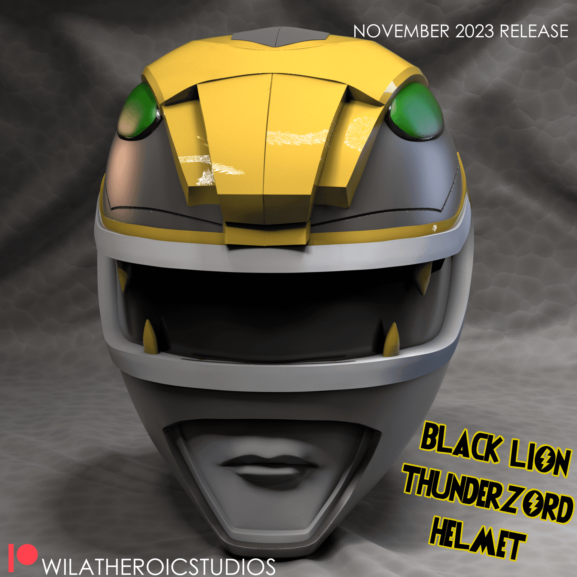 Black Lion Thunderzord Helmet 3d model