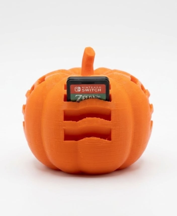 Pumpkin Switch Game Holder 3d model