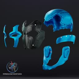 Blue Beetle Mask 3D File STL 3d model