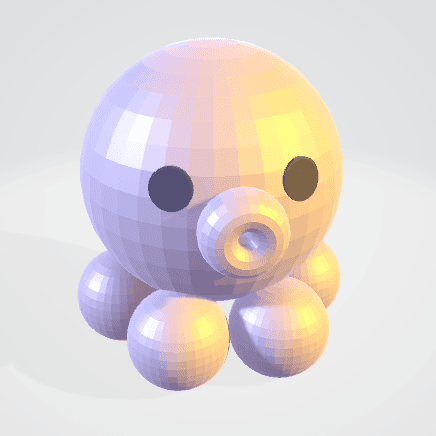 Cute Octopus 3d model