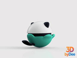 Oshawott Pokeball 3d model
