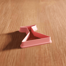 Cocktail Glass Cookie Cutter Utensil 3d model