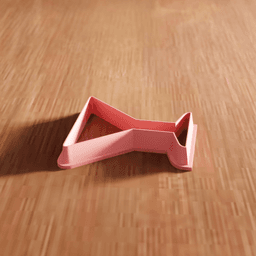 Cocktail Glass Cookie Cutter Utensil 3d model
