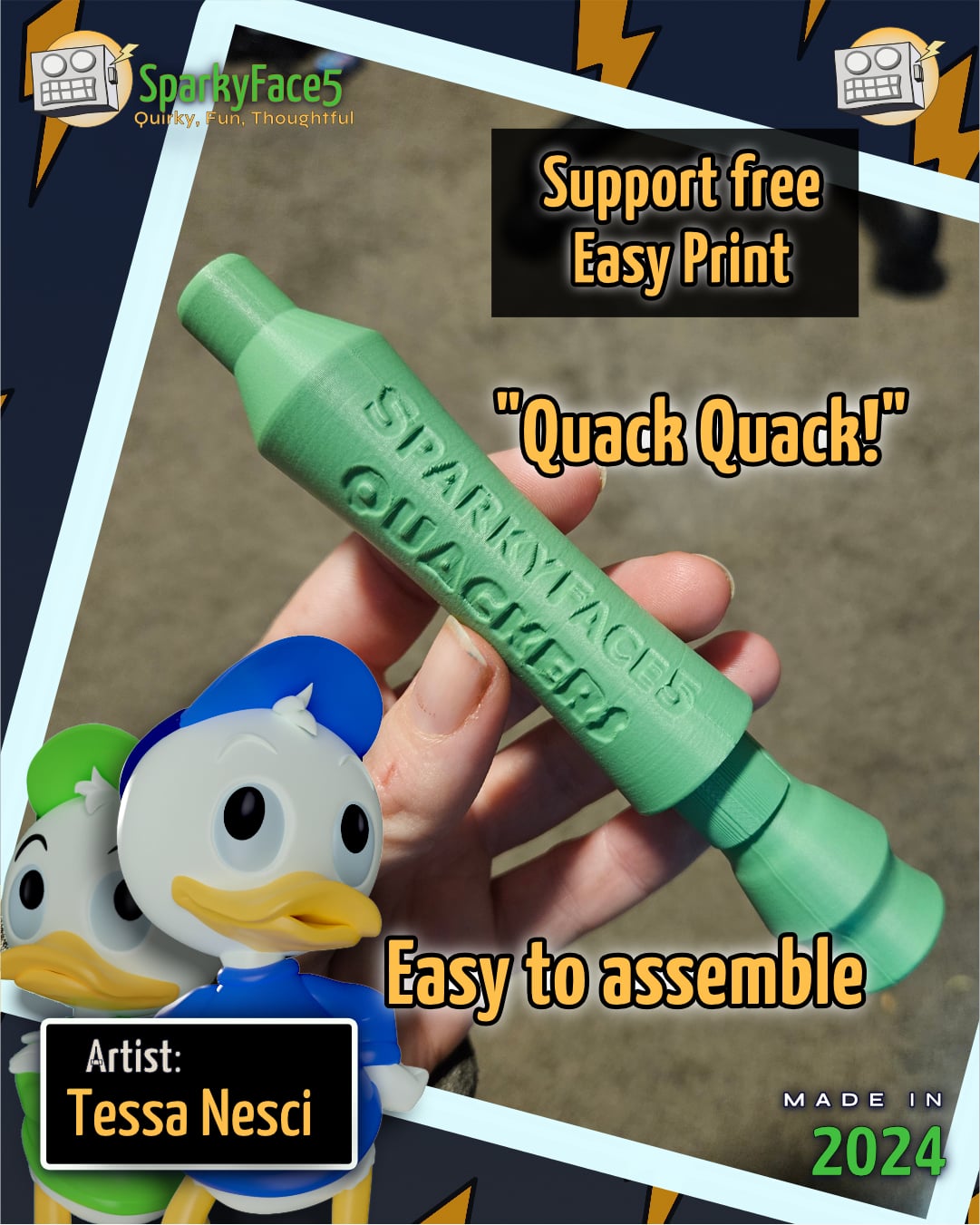 Quackers Duck Call 3d model