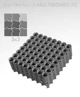 8x8 Legacy Tiles - 3x3 Board - Ironing Stack 3d model