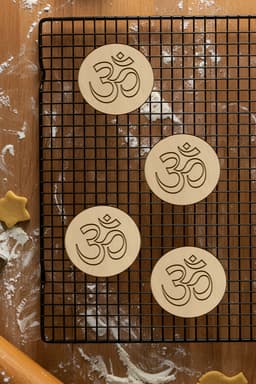 Om Cookie Cutter, Biscuit Cutter 3d model
