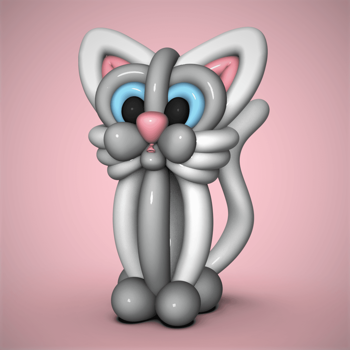 Balloon Cat 3d model