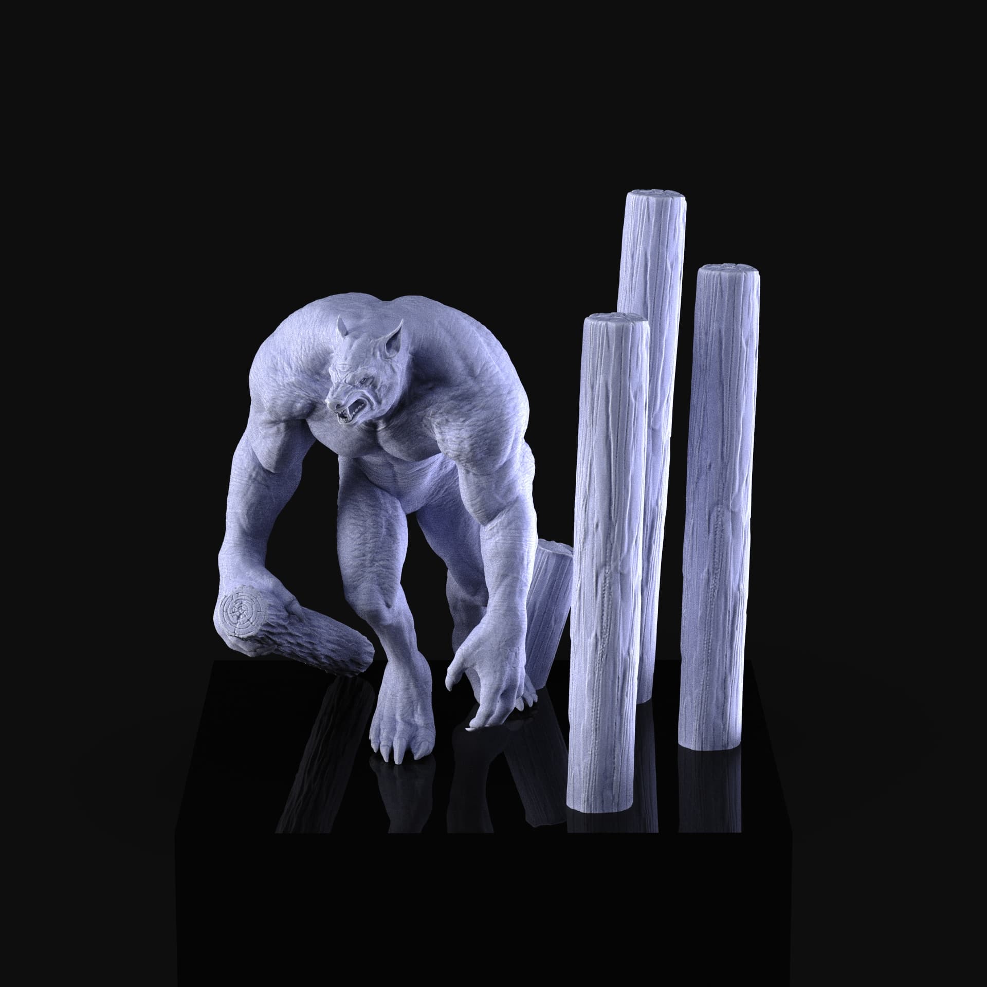 Giant Werewolf 3d model
